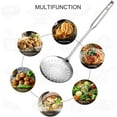 RJ Legend Large Slotted Spoon, Stainless Steel Perfect Fry Ladle