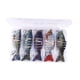 thumbnail image 3 of 5 piezas de pescado señuelos de pesca realista swimbait realista cebos duros de hundimiento para bagre de carpa de salmón de minnow bagre, 3 of 8