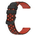 thumbnail image 2 of For Garmin Venu 20mm Two-color Porous Silicone Watch Band, 2 of 4