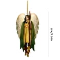 thumbnail image 3 of Christmas Decoration Flat Christmas Tree Retro Style Home Decoration Car Ornaments, 3 of 5