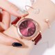 thumbnail image 2 of Reloj de cuarzo informal para mujer con esfera redonda y correa de aleación de moda (rojo), 2 of 3