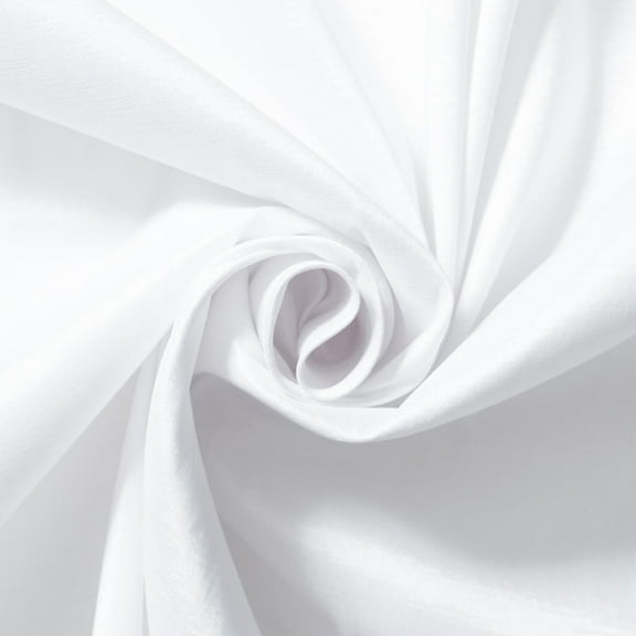 Taffeta Stretch Fabric 2-Way Stretch 58" Wide By The Yard (White)