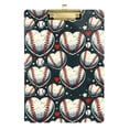 thumbnail image 6 of ALAZA Plastic Clipboard A4 Letter Size Decorative Clipboards for Students Women Men 9" x 12.5" Baseball Heart Shape, 6 of 6