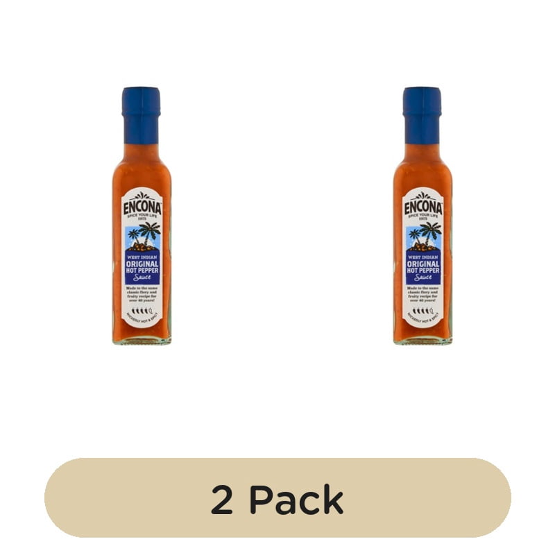 Encona Original Hot Pepper Sauce 142ml, British Import (Pack of 2)