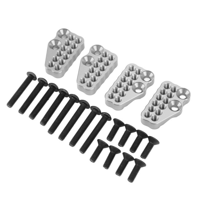 Códigos fijos del amortiguador trasero delantero poroso, 4 piezas de metal poroso delantero RC accesorio del coche Código de fijación del amortiguador Construcción robusta