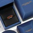 thumbnail image 5 of Gem Stone King 18K Rose Gold Plated Silver Red Garnet Wedding-Bands Ring for Women | 1.00 Cttw | Round 3.5MM | Gemstone January Birthstone | Size 7, 5 of 6