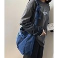 thumbnail image 7 of Kukuzhu Unisex Denim Shoulder Bag Canvas Crossbody Bag for Women Men Knot Tote Bag Casual Aesthetic Messenger Bag Large Hobo Bag, 7 of 7