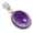 Amethyst, variant on Natural Smithsonite Women Jewelry 925 Sterling Silver Pendant