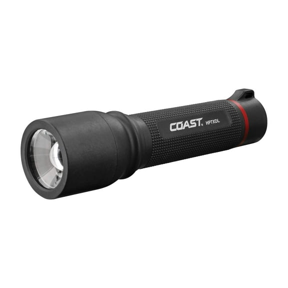 Coast HP7XDL 240 Lumen Long Range Focusing LED Flashlight Batteries Included Black