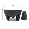 thumbnail image 3 of Molcajete de Piedra Volcánica con Diseño Tradicional, Hecho orgullosamente por Manos Mexicanas EDR Fabricacion artesanal, 3 of 3