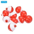 thumbnail image 3 of Uxcell 1.25" Fishing Bobbers 16 Pack Plastic Push Button Round Fishing Float, 3 of 7