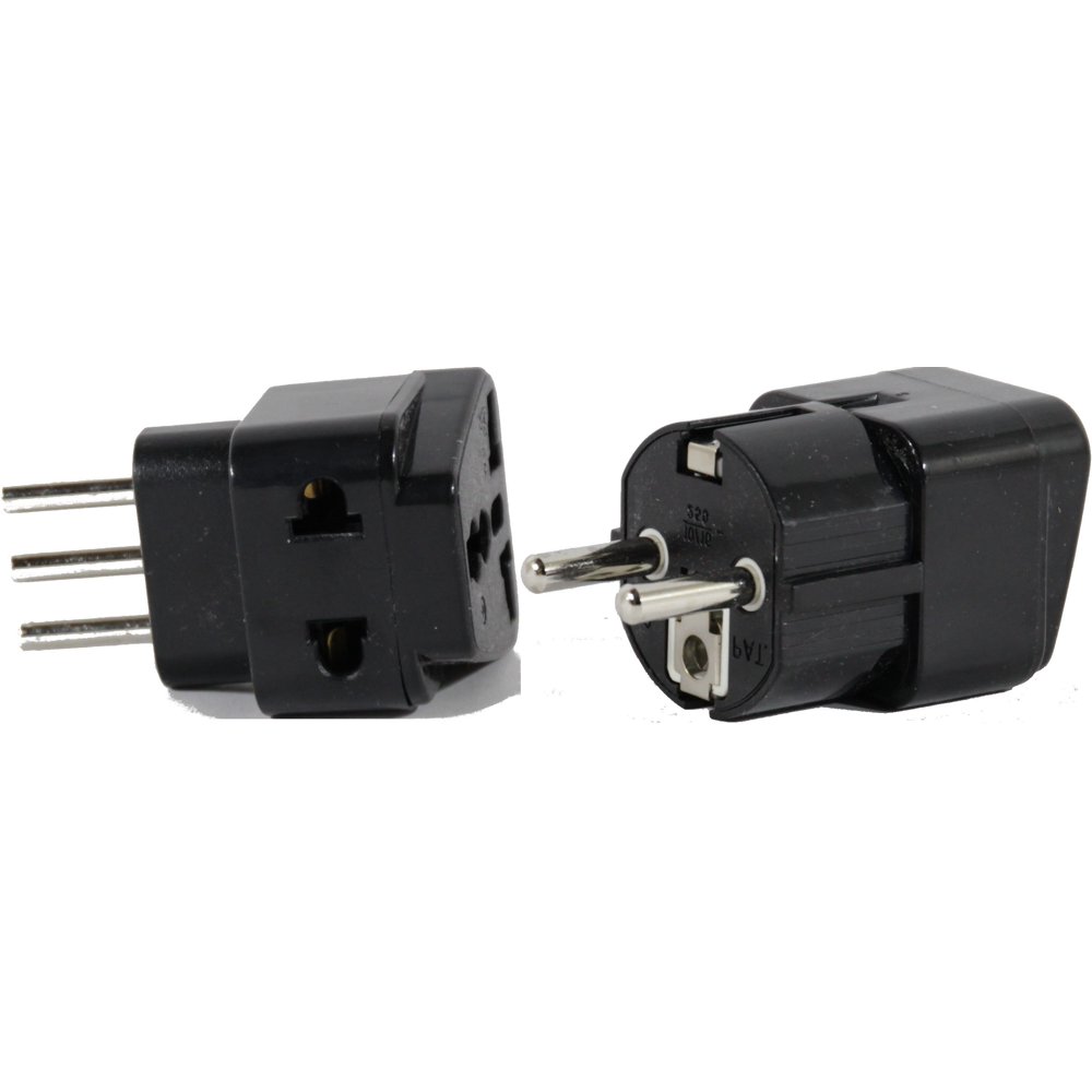 US to ITALY Travel Adapter Plug Dual USA/Universal EUROPE Type E(C/F