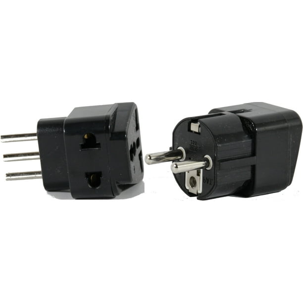 US to ITALY Travel Adapter Plug Dual USA/Universal EUROPE Type E(C/F
