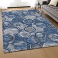 thumbnail image 6 of Addison Rugs Mayfield Premium Machine Washable Transitional Geometric Navy Rectangle Rug, 10' x 14', 6 of 6