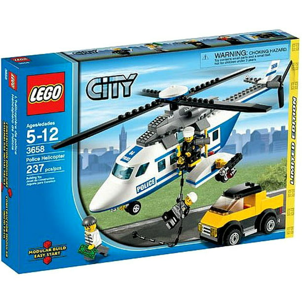 Overwegen Geplooid etnisch LEGO City Police Helicopter Exclusive Set #3658 - Walmart.com