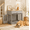 Gray, variant on Laitimia 37.4'' Large Dog Crate Furniture with Flip-up Door, 360° Rotating Feeder, Furniture Style for Large Dogs, White