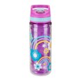thumbnail image 3 of Cool Gear 2-Pack 16 oz Kid's Twist Water Bottle with Double Wall, Sipper Lid and Finger Loop Cap with Printed Design | Great for School, Sports, Outdoors, and More - Be Kind/ Flowers, 3 of 5
