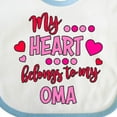 thumbnail image 4 of Inktastic My Heart Belongs to My Oma Boys or Girls Baby Bib, 4 of 4