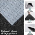 thumbnail image 3 of Blue Geometric Striped Pattern Kitchen Rugs Sets Of 3,Kitchen Runner Rugs Non Skid Washable,Decorative Kitchen Floor Mats for Kitchen,Sink,Laundry,17"x30"+ 17"x47" + 17"x59", 3 of 6