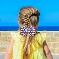 thumbnail image 4 of Independence Day Patriotic Hair Bow Clip Set Handmade Star Flag Design Party Hair Accessory for Women and Girls National Day Celebration, 4 of 7