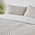 thumbnail image 2 of The Linen Yard Housse de Couette à Chevrons Tuftés Ensemble, 2 of 3