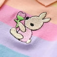 thumbnail image 3 of Summer Toddler Kid Girls Cotton Bunny Rainbow Pincess Dresses Pleat Dress, 3 of 9