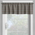 thumbnail image 2 of Ambesonne Checkered Valance Pack of 2, Colorful Retro Style, 54"X12", Blue Green Orange, 2 of 5