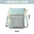 thumbnail image 2 of Bolso de PU para teléfono móvil de mujer, bolso de hombro suave en diagonal, bolso de mano con cremallera de tendencia, 2 of 6