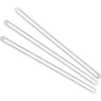 Bulk 500 Pack - 6 Inch Premium Clear Plastic Luggage Tag Holders/Worm Loops for Bag Tags - Strong, Flexible Elastic Loops for Hang Tags on Backpacks and Suitcases - Plastic Strap Tag by Specialist ID