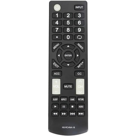 Replacement Remote Control for Insignia TV NS-RC4NA-18 NS-32D311NA17 NS-55D420NA18 NS-50D510NA17