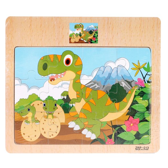 HUASHENG Casse-Tête Animal Jouets pour Enfants Casse-Tête en Bois Trafic Jouet Éducatif Jouet de Dessin Animé