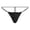 Black, variant on Men's Low Rise Triangle Pouch Thong Underwear Pocket Briefs T Back Design, Pink
