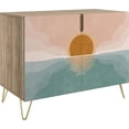 thumbnail image 3 of PixonSign Sideboard and Buffet Cabinet, 2 Doors Wood Storage Cabinet Console Table with Vincent Van Gogh Almond Blossom for Kitchen, Bedroom, Dinning, Foyer, Office - 35" L x 18" W x 29" H, 3 of 5