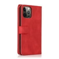 thumbnail image 5 of SaniMore iPhone 14 Pro Case (6.1" 2022) with Zipper Wallet & Wrist Strap & Magnetic Closure Card Slots Kickstand Shockproof Anti-drop Slim Full-around Protective Business Cover, Red, 5 of 15