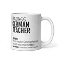 thumbnail image 1 of German Teacher Thank You Appreciation Secret Santa Graduation Promotion New Job Gift, Bada - As Picture - 11Oz, 1 of 4