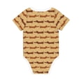 thumbnail image 2 of Daiia Dachshund Dog Puppy Printed Unisex-Baby Short Sleeve Onesies Bodysuits Baby Climbing Clothes Soft and Comfortable Romper with Expandable Shoulder Design-3 Months, 2 of 8