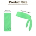 thumbnail image 2 of Uxcell Head Ties Headband Ninja Karate Headband Adjustable Sports Tie Back Light Green, 2 of 7