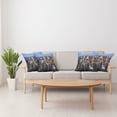 thumbnail image 4 of Ambesonne Landscape Throw Pillow Cover 4 Pack, Aerial View of NYC, 20", Blue, 4 of 7
