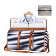 thumbnail image 2 of ¡Gran oferta! Bolsa de viaje plegable para mujer, bolsa de almacenamiento multifuncional, bolsa de equipaje portátil de PU de gran capacidad, 2 of 9