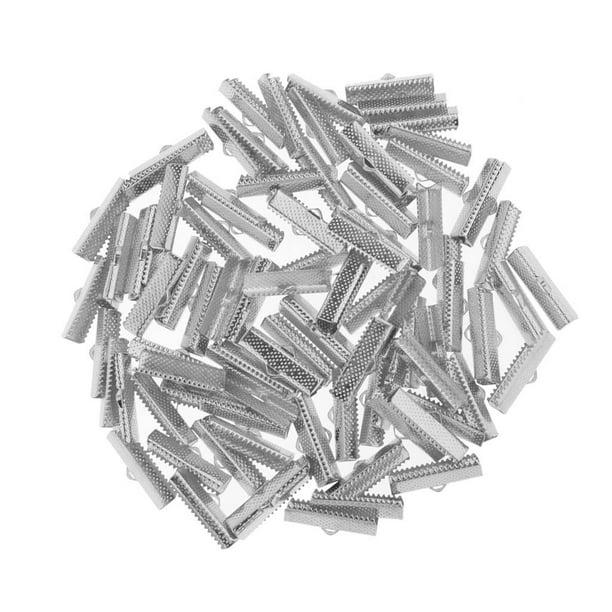 Kit de 100 piezas de accesorios de joyería con cierre de langosta y extremo engarzado para la fabricación de joyas Astilla sin brillo