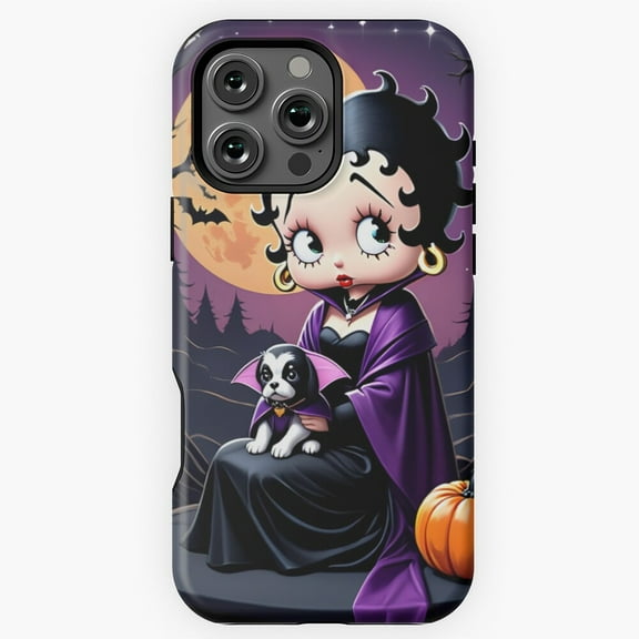 Betty Boop Vampire Halloween T Shirt Phone Case for iPhone 16 15 14 13 12 11 Pro Max M5906800