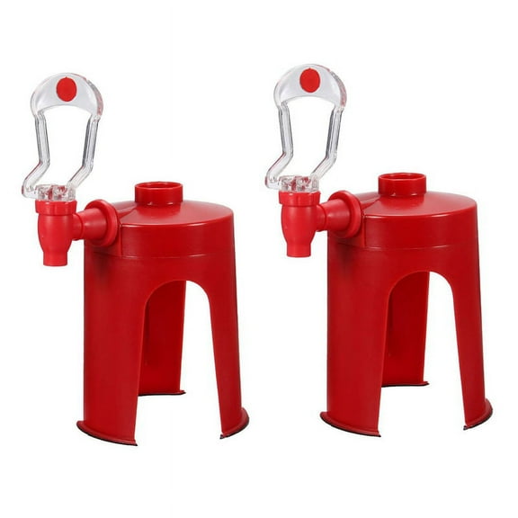 2X Soda Dispenser Dispenser Drink Dispenser Water Dispenser Party Sprite, Red,2 x Drink Dispenser,Red