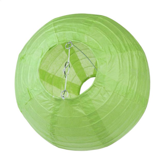 Linternas De Papel Linternas de lámpara de papel de 4 pulgadas Lámpara de bola de papel plegable para fiesta de boda verde Sywqhk Libre de BPA