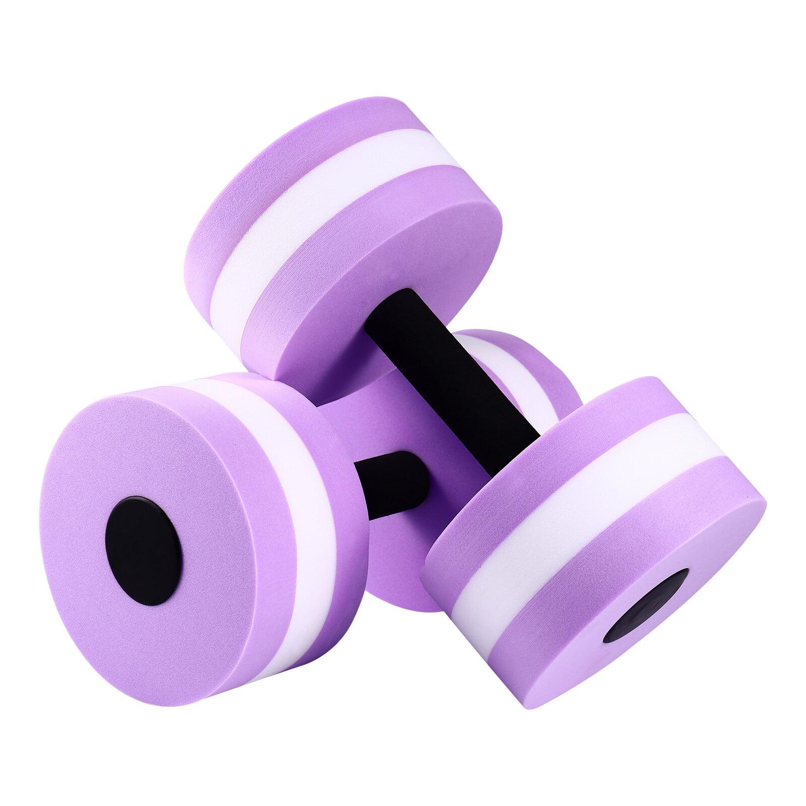 WINOMO 2PCS Aquatic Exercise Dumbells EVA Water Barbells Hand Bar For Water Resistance Aerobics