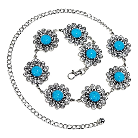 Women Festival Waist Belt Bohemian Waist Chain Lightweight Metal Body Chain