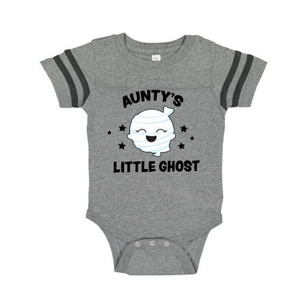 

Inktastic Cute Aunty s Little Ghost with Stars Gift Baby Girl Bodysuit