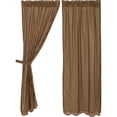 thumbnail image 3 of VHC Brands Rustic Cedar Green Plaid Cotton Ridge Curtains Rod Pocket Hanging Loops Panel Pair, 3 of 3