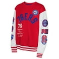 thumbnail image 2 of Youth Red Philadelphia 76ers Star Treatment Pullover Sweatshirt, 2 of 3