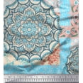thumbnail image 1 of Soimoi Toile de Voile de Coton Patchwork Floral et Mandala Tissu Imprimé 1 Yard 56 Inch Wide, 1 of 3