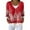 Vermilion, variant on Women's Fashion Long Sleeve Christmas Snowman Snowflake Print Jacket Cardigan for Holiday Party and Casual Daily Wear,Watermelon Red,XL